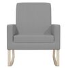 vidaXL Rocking Chair Light grey