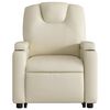 vidaXL Stand up Recliner Chair Cream Faux Leather