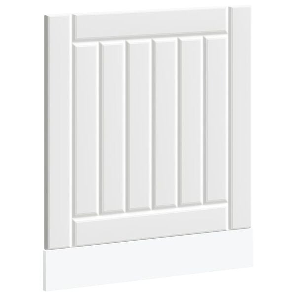 vidaXL Dishwasher Panel White Engineered Wood Standard Durable