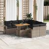 vidaXL Garden Sofa Set Grey