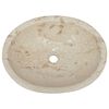 vidaXL Sink Cream 20.9"x15.7"x5.9" Marble