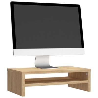vidaXL Monitor Stand Sonoma Oak 16.5"x9.4"x5.1" Engineered Wood