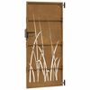 vidaXL Garden Gate 33.5x78.7" Corten Steel Grass Design