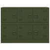 vidaXL Sideboard Olive Green Cold-rolled Steel Medium Doors Sideboard