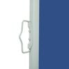 vidaXL Patio Retractable Side Awning 39.4x118.1" Blue