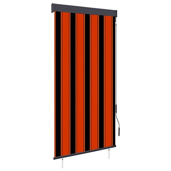 vidaXL Outdoor Roller Blind Orange and brown