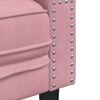 vidaXL Chesterfield Sofa Chair Pink