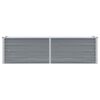 vidaXL Raised Bed Grey Galvanized Steel 63 x 15.7 x 17.7 in Durable
