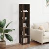 vidaXL Corner Cabinet Brown oak Engineered wood 13x13x64.8 in