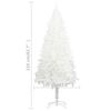 vidaXL Christmas Tree White PE (Polyethylene), Steel, Plastic Large