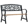 vidaXL Garden Bench Black Wood 47.2 in Durable Garden Bench