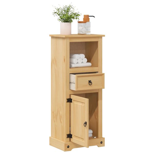 vidaXL Bathroom Cabinet Honey Solid Pine Wood Bathroom Cabinet