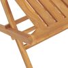 vidaXL Folding Garden Chair Set of 6 Teak Solid Teak Wood Medium