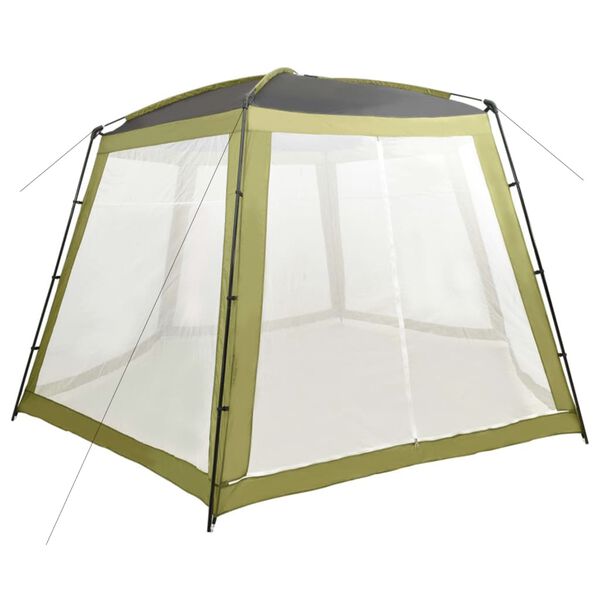vidaXL Pool Tent Green Polyester fabric with PA coating and steel