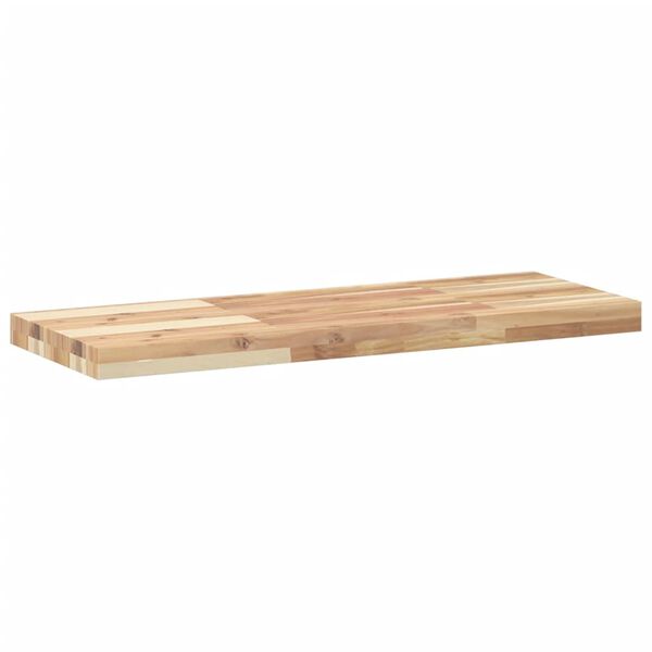 vidaXL Floating Shelf Natural Solid Acacia wood Large Wall mounting