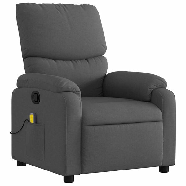 vidaXL Massage Recliner Chair Dark Grey