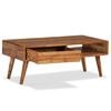 vidaXL Coffee Table Natural Wood Solid Acacia Wood Medium Coffee Table