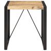 vidaXL Dining Table Natural Wood and Black