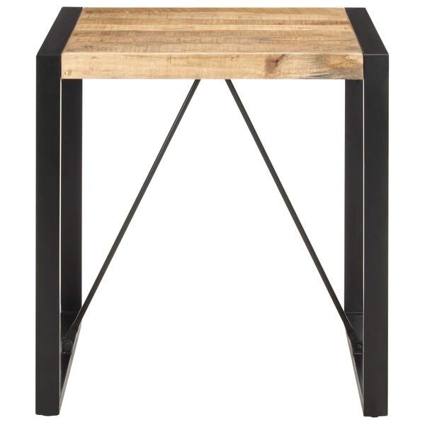 vidaXL Dining Table Natural Wood and Black