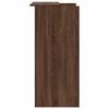 vidaXL Reception Desk Brown Oak Engineered Wood Small Reception Desk