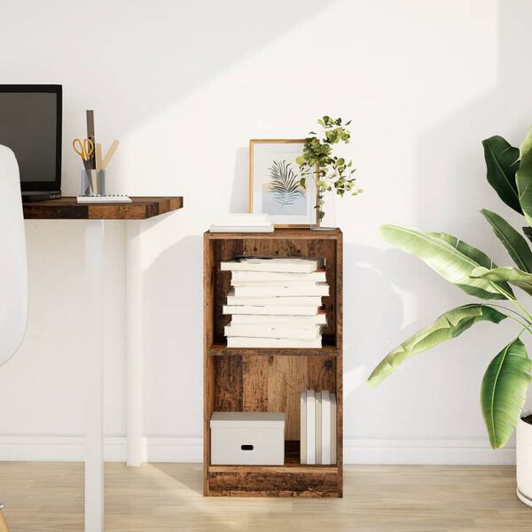 vidaXL Bookcase Old Wood Engineered wood Medium Bookcase Rectangular