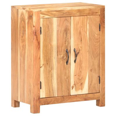 vidaXL Sideboard 23.6"x13.8"x29.5" Solid Acacia Wood