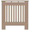vidaXL Radiator Cover Brown 30.71 x 7.48 x 32.09 in Engineered Wood