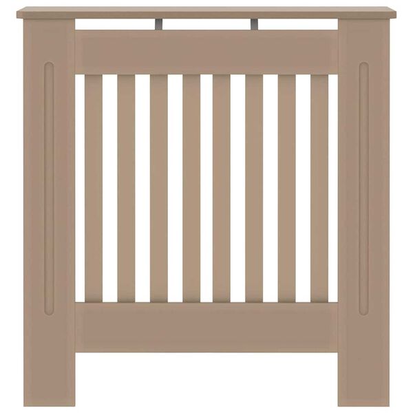 vidaXL Radiator Cover Brown 30.71 x 7.48 x 32.09 in Engineered Wood