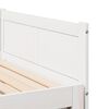 vidaXL Pull-out Day Bed White 80.12 x 72.44 x 22.24 in Solid Pine Wood