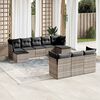 vidaXL Garden Sofa Set Light Grey, Dark Grey