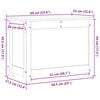vidaXL Storage Box White Solid Pine Wood Medium Storage Box