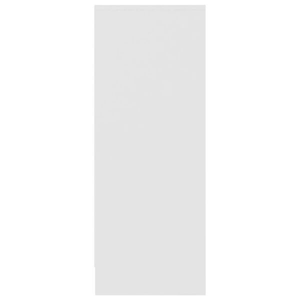 vidaXL Shoe Cabinet White Engineered Wood Medium Wall Mounting