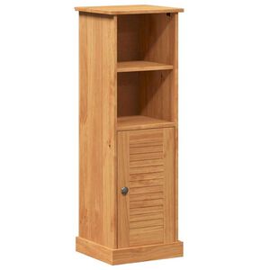 vidaXL Bathroom Cabinet with Storage VIGO Honey Brown 37 x 34 x 110 cm