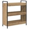 vidaXL Kitchen Trolley Artisan Oak 27.56 x 11.81 x 32.28 in