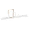 vidaXL Wall Shelf Set of 2 High gloss white MDF 31.5x3.5x1.2 in