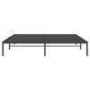 vidaXL Bed Frame Black Powder-Coated Steel 76 x 80 in mattress size