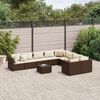 vidaXL Patio Sofa Set Brown