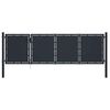 vidaXL Garden Gate Steel 137.8x29.5" Anthracite