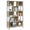 vidaXL Bookcase Sonoma oak Engineered wood, powder-coated steel Bookcase
