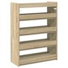 vidaXL Shoe Rack Sonoma oak Engineered wood Slim, compact Storage