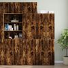 vidaXL Wall Cabinet Smoked Oak Engineered Wood Medium Wall Cabinet