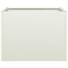 vidaXL Planter White Cold-rolled steel Large Decorative Inlays Planter
