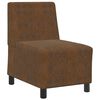 vidaXL Modular Sofa Unit Armless Brown 21.65 x 29.13 x 32.28 in