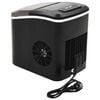 vidaXL Ice Cube Maker Black 0.6 gal 33.1 lb / 24 h