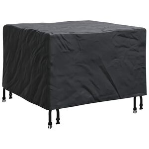 vidaXL Outdoor Furniture Cover Black 23.6" x 23.6" x 17.7" 600D fabric