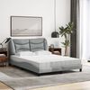 vidaXL Bed Light grey