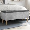vidaXL Storage Bench Concrete Gray, Dark Gray