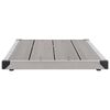 vidaXL Outdoor Shower Tray WPC Stainless Steel 43.3"x24.4" Gray