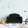vidaXL Kids Sofa Black Fabric (100% polyester), Pine wood, Foam Mini
