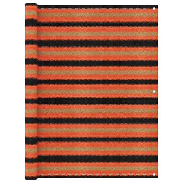 vidaXL Balcony Screen Multicolour 47.2x196.9" HDPE